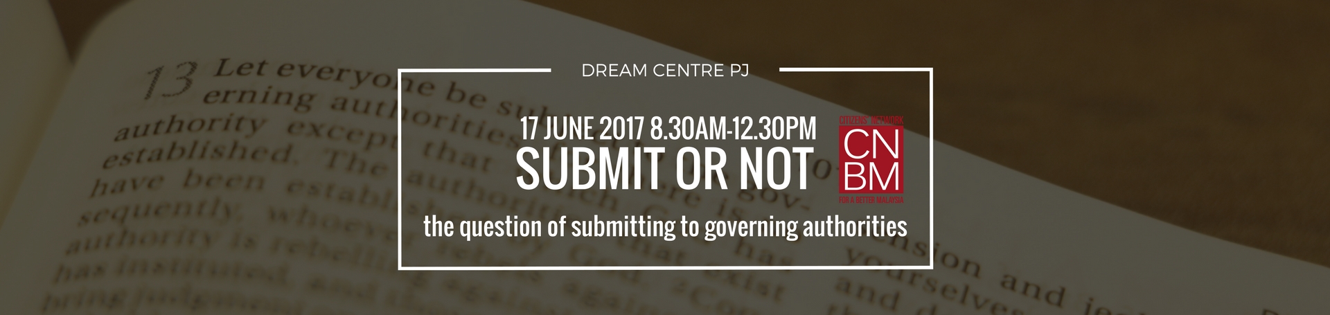SUBMIT OR NOT: A QUESTION OF SUBMITTING TO GOVERNING AUTHORITIES